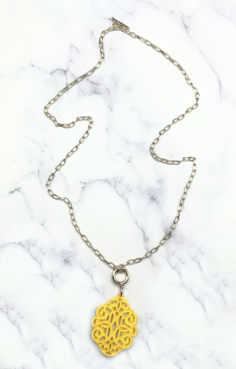 Being Playful Necklace - Yellow