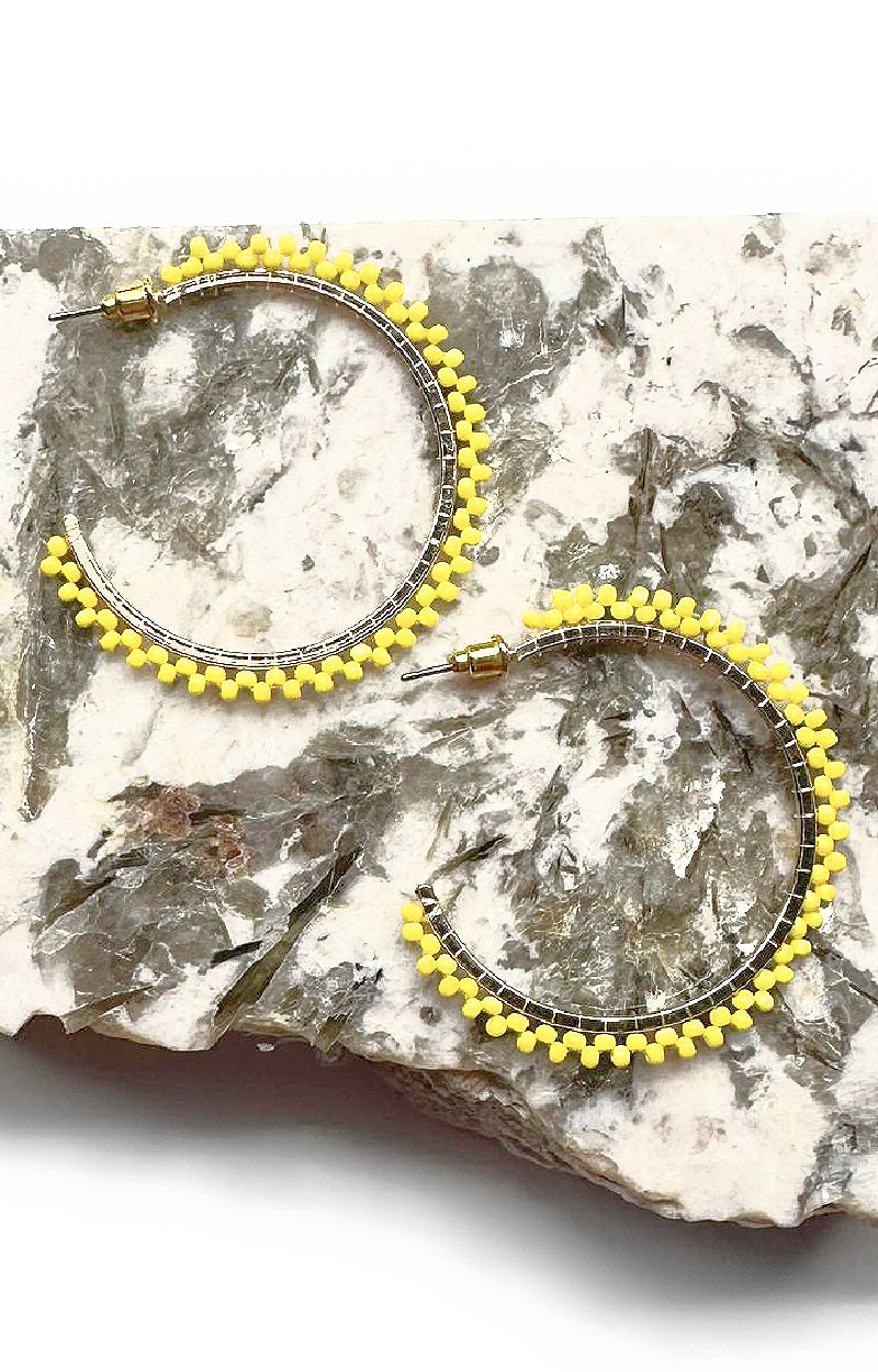 Load image into Gallery viewer, We&#39;re Cute Together Earrings - Yellow