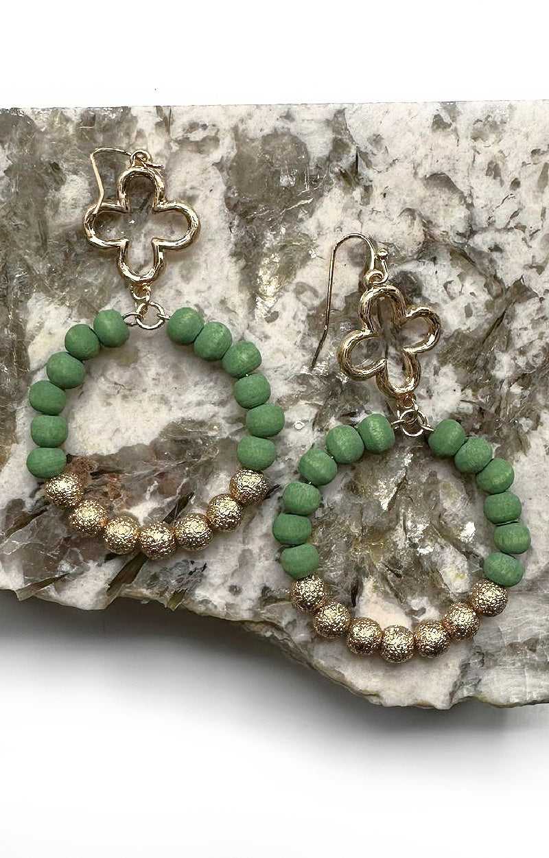 Load image into Gallery viewer, Refreshing Take Earrings - Green