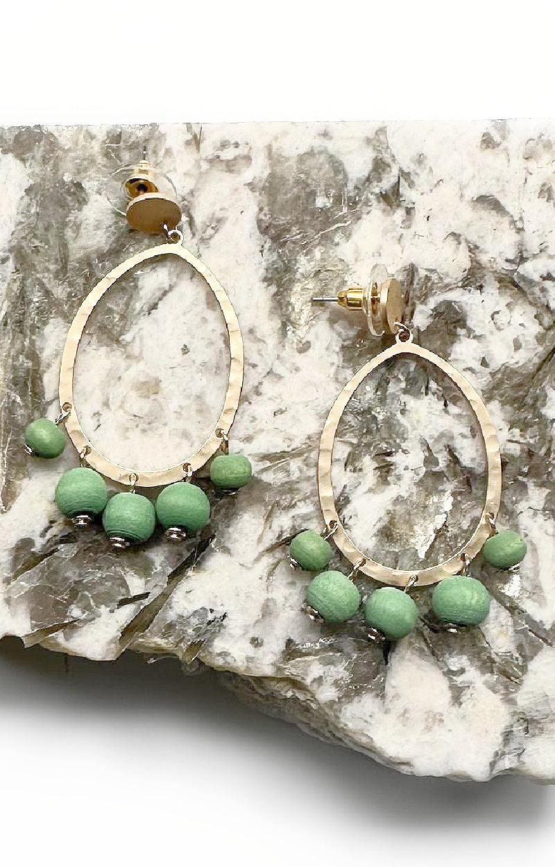Load image into Gallery viewer, Fun And Flirty Earrings - Green