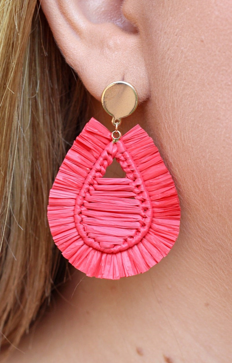 Nothing Less Earrings - Red