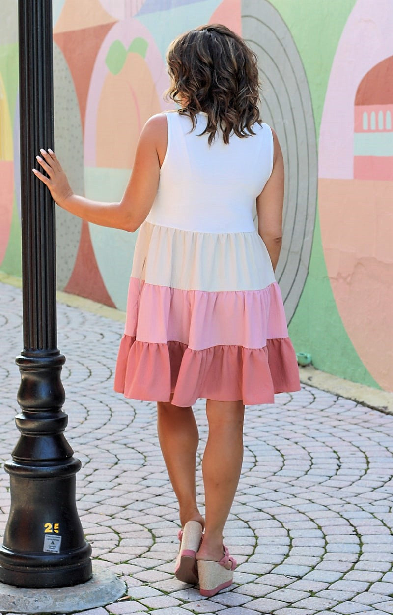 Load image into Gallery viewer, Sweet &amp; Sour Colorblock Dress