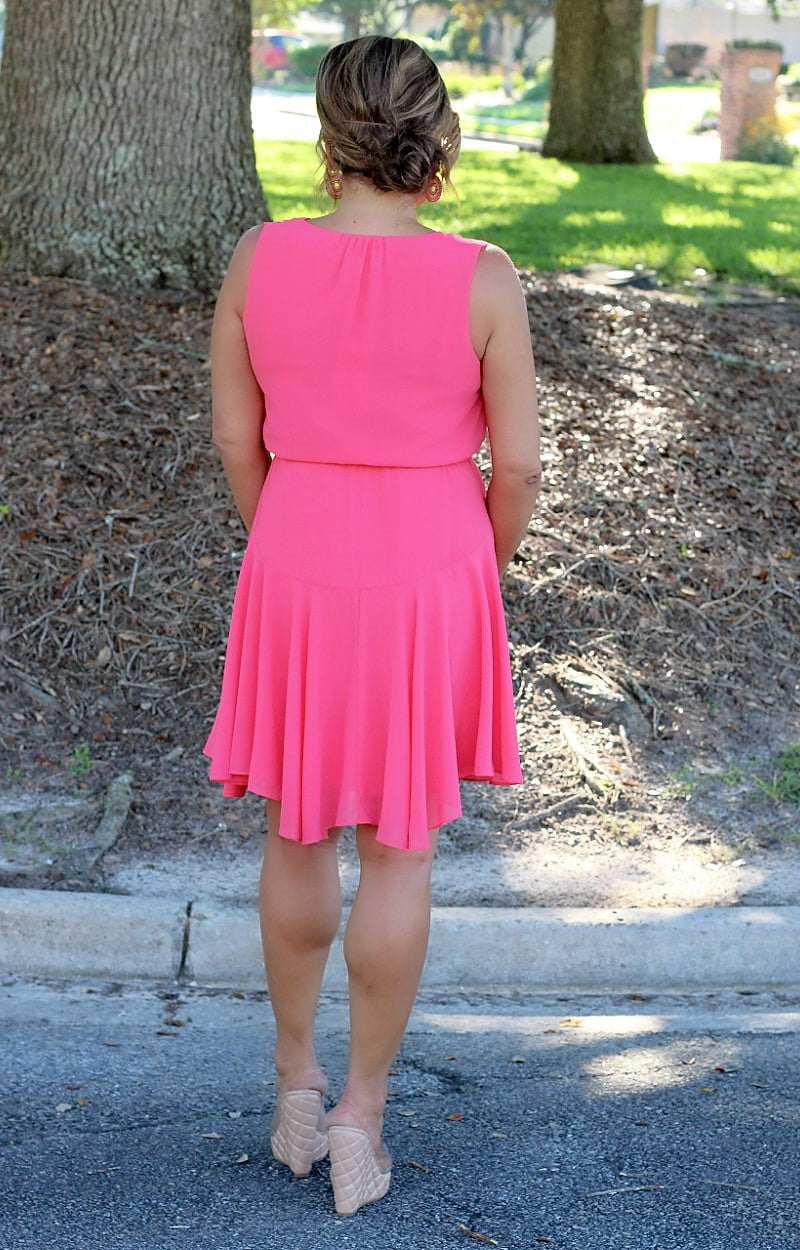 Worth The Wait Dress - Coral