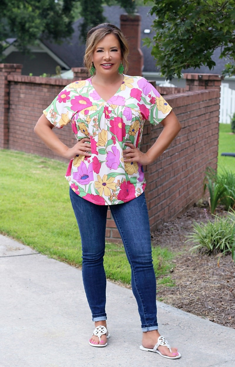 Do It Anyways Floral Top - Multi