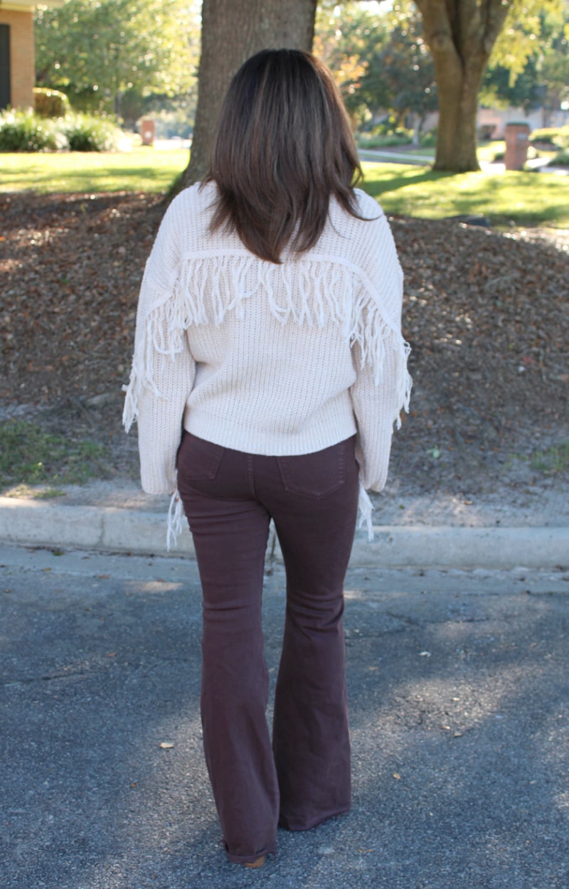 Load image into Gallery viewer, Sweet Surrender Fringe Sweater - Cream