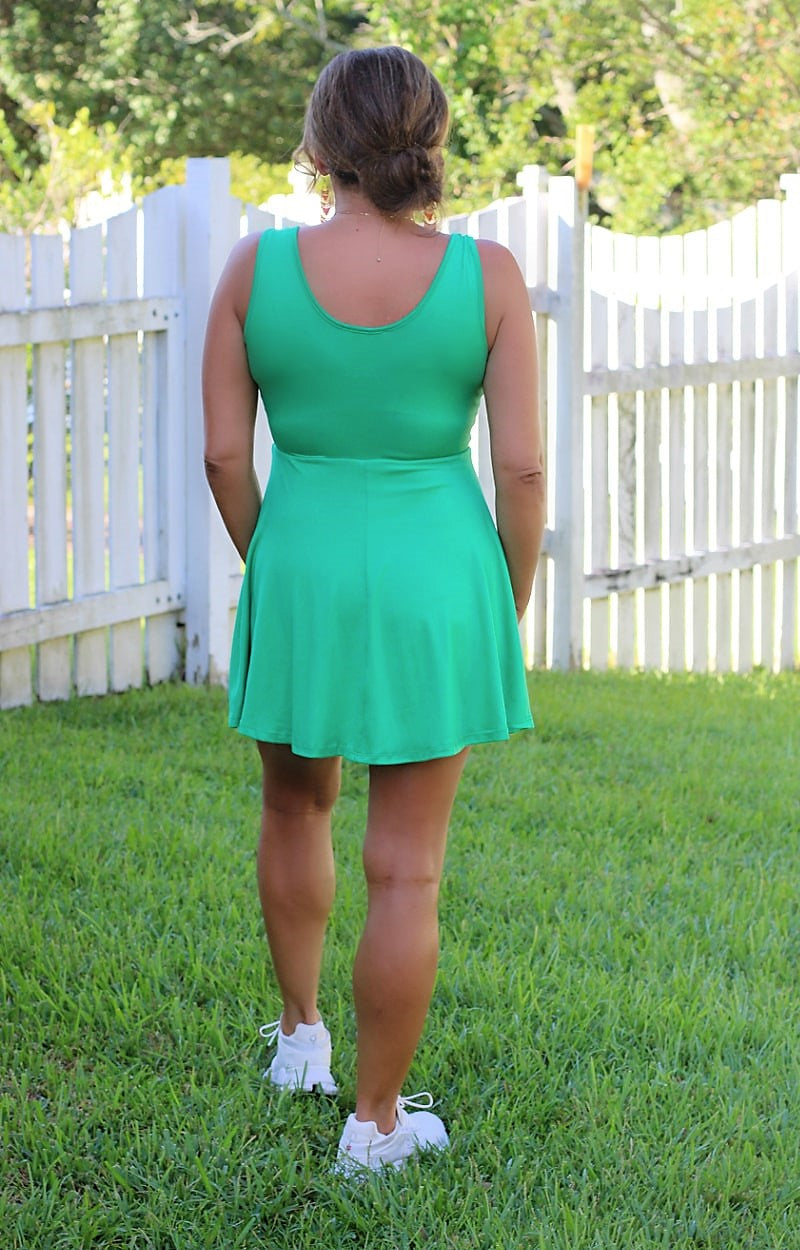 Load image into Gallery viewer, Gorgeous In Green Skort Dress