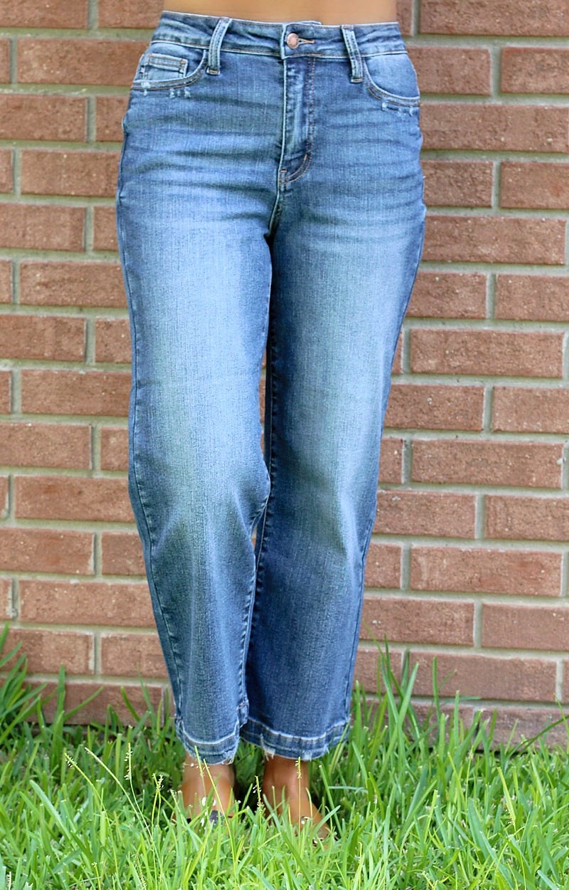 Betty High Rise Wide Leg Crop Jeans