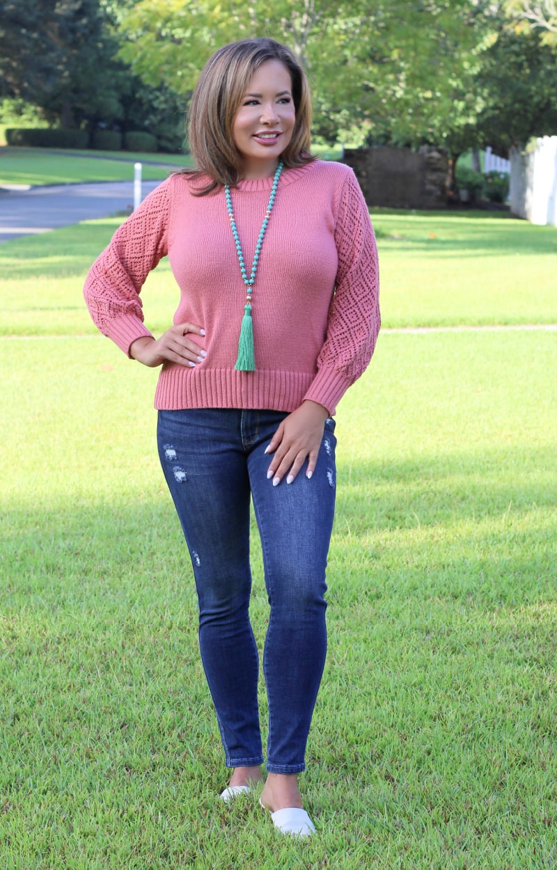 Sweet Lady Sweater - Coral