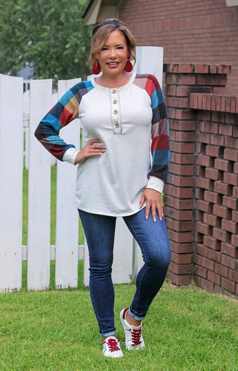 Changing Paths Print Top - Oatmeal