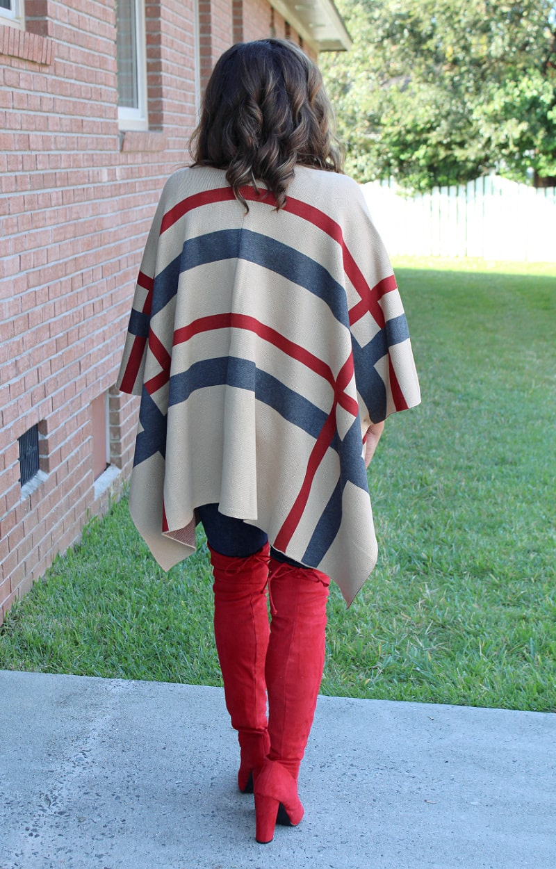 Load image into Gallery viewer, Shared Love Plaid Poncho
