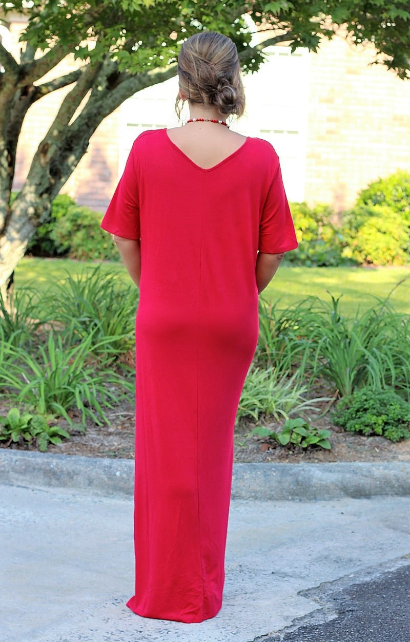Load image into Gallery viewer, No One Can Deny Maxi Dress - Ruby