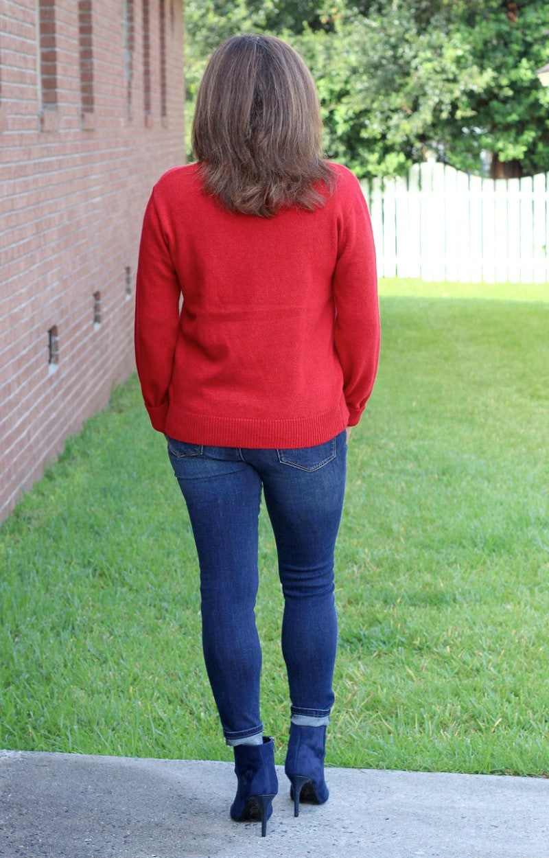 Load image into Gallery viewer, Can&#39;t Change My Mind Sweater - Red