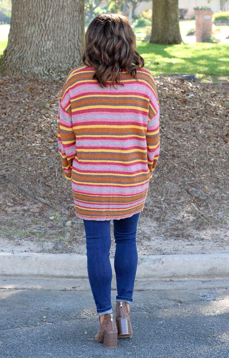 Load image into Gallery viewer, Henny Penny Striped Cardigan - Multi