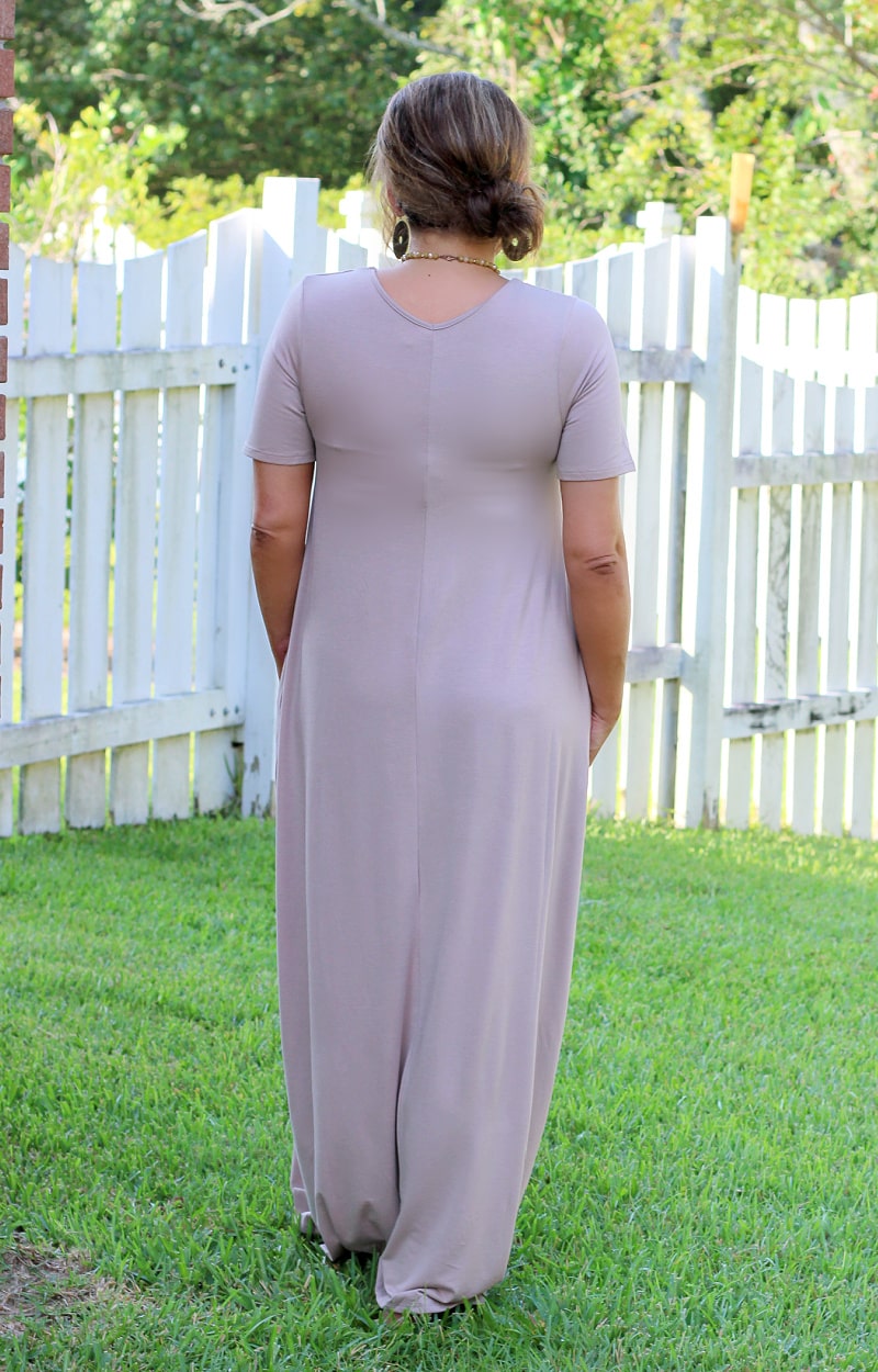 Load image into Gallery viewer, No One Can Deny Maxi Dress - Taupe