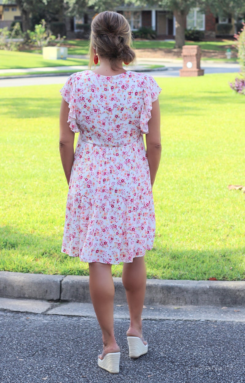Ain't No Stopping Us Floral Dress - Cream