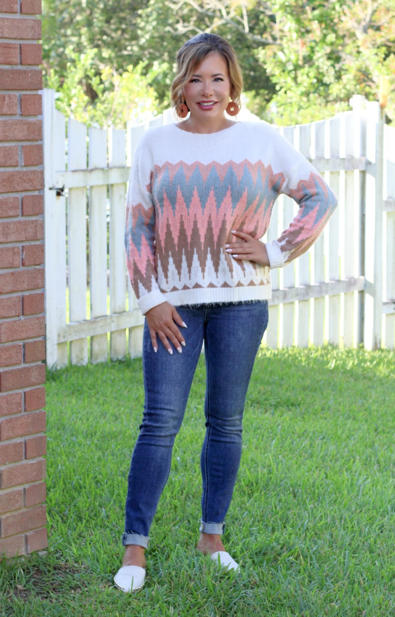 Ready To Chill Print Sweater