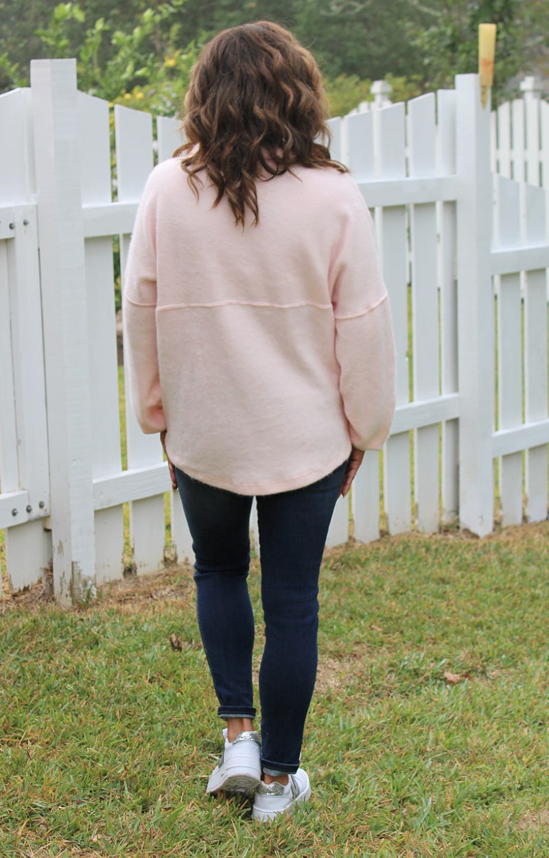 Cozy Moment 1/2 Zip Pullover - Pink