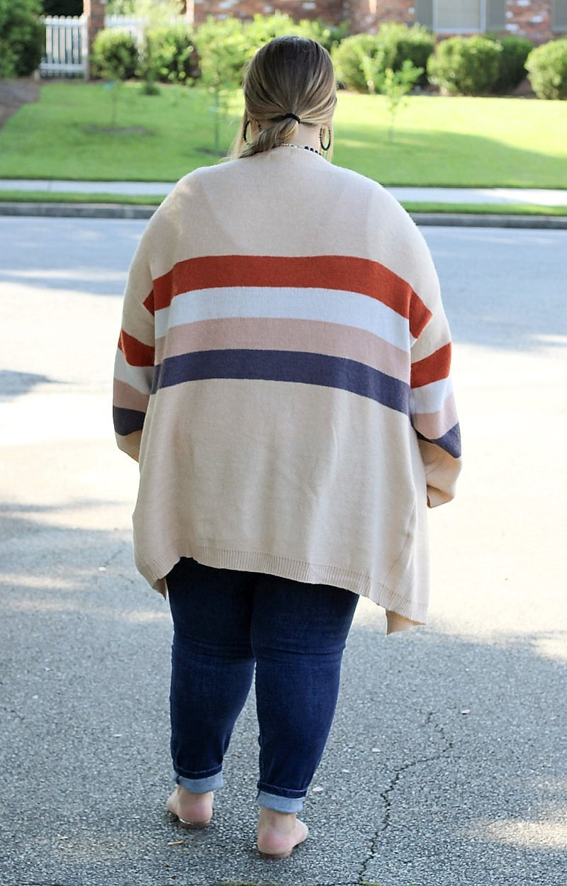 Load image into Gallery viewer, What&#39;s Your Story Striped Cardigan