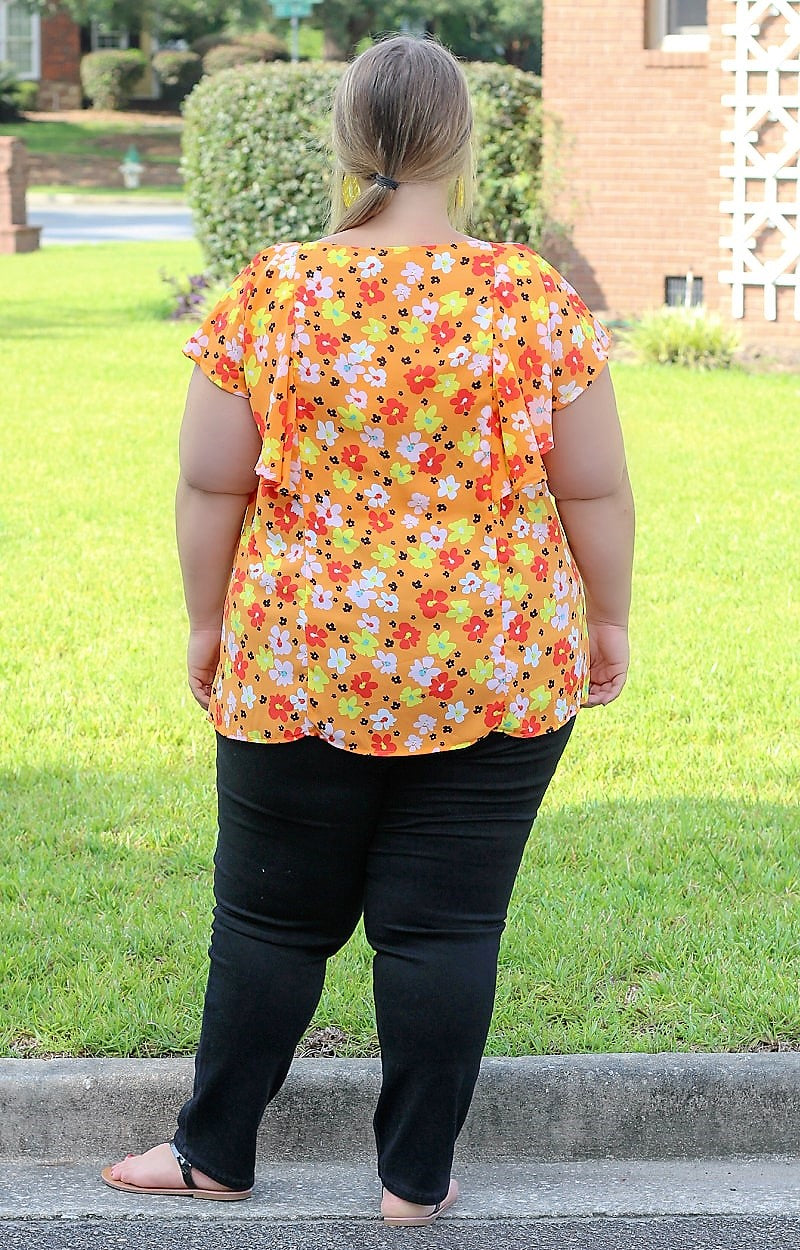 Load image into Gallery viewer, Freshly Picked Floral Top - Orange