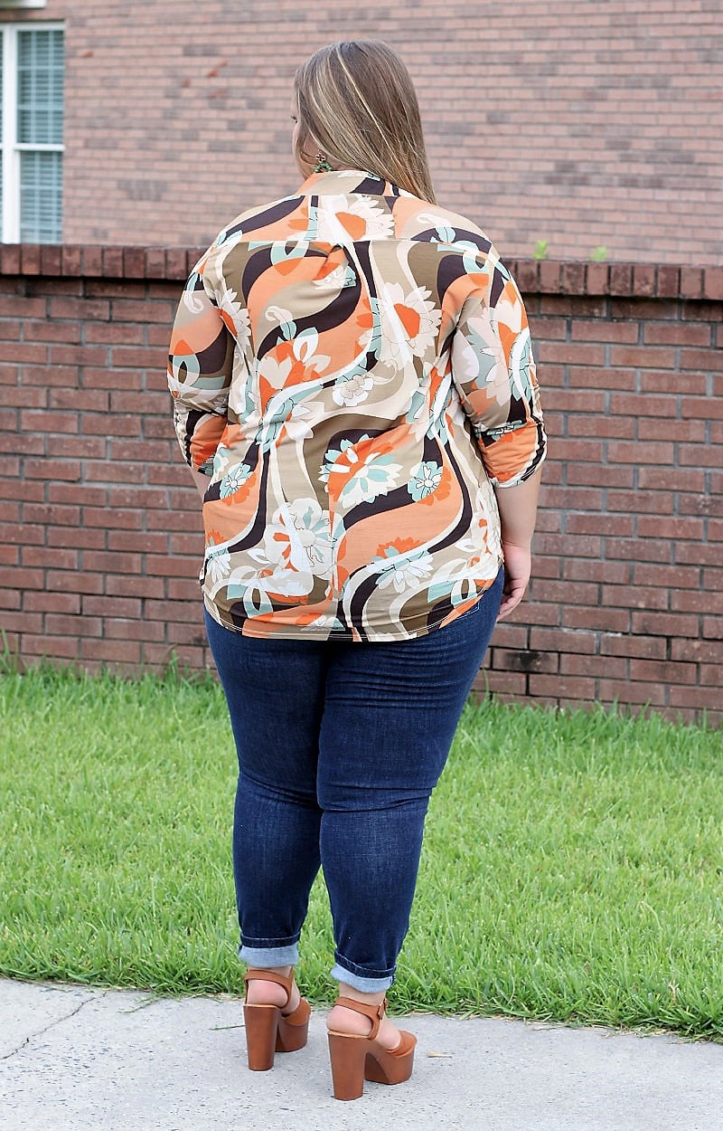 It's About Time Print Top - Multi