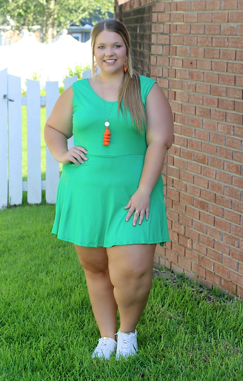 Load image into Gallery viewer, Gorgeous In Green Skort Dress
