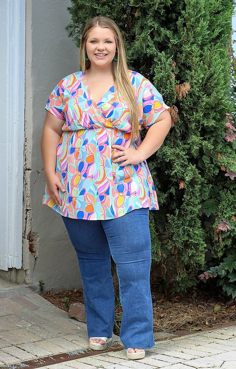 Never Too Much Print Top - Multi