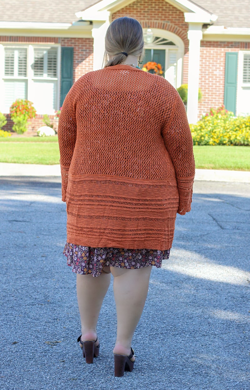 Groove With Me Cardigan - Pumpkin