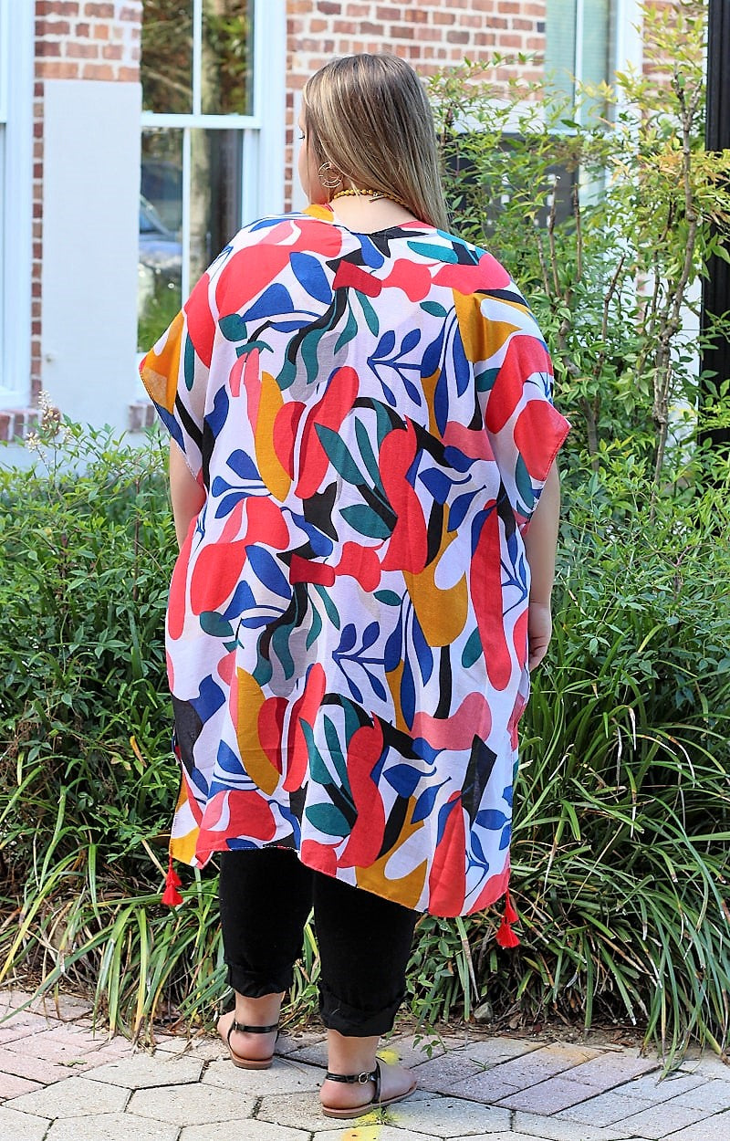 Load image into Gallery viewer, Life Without You Print Kimono