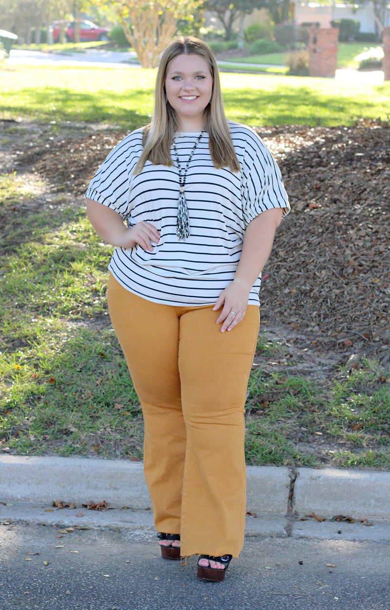 Much Ado About Nothing Striped Top - Ivory