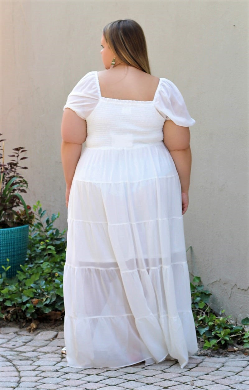 Load image into Gallery viewer, Easy On Me Maxi Dress - White