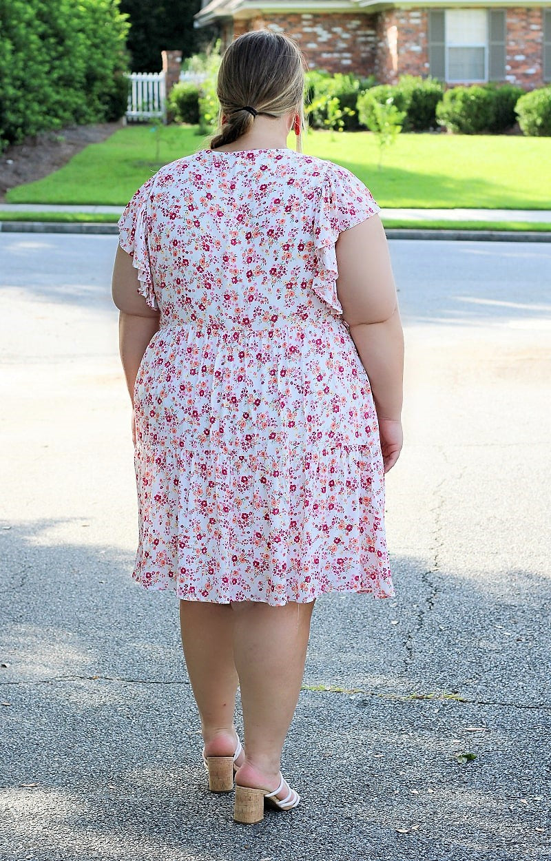 Ain't No Stopping Us Floral Dress - Cream