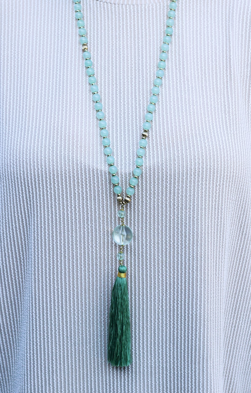 Go Where You Choose Necklace - Mint