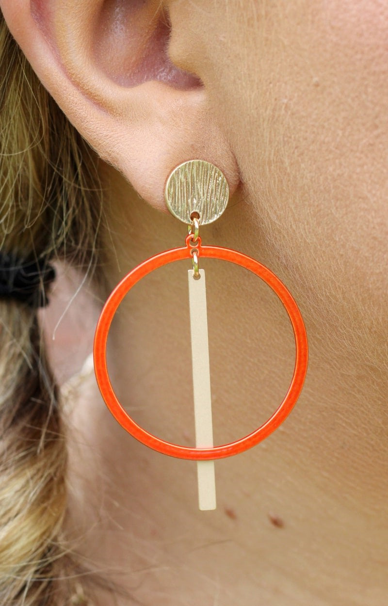 Load image into Gallery viewer, Make Your Choice Earrings - Orange