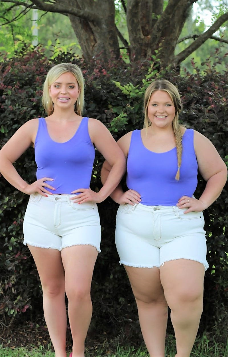 Load image into Gallery viewer, Carefree Seamless Reversible Tank - Periwinkle