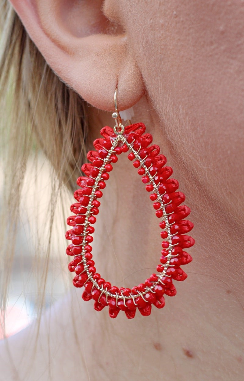 Who I Was Earrings - Red