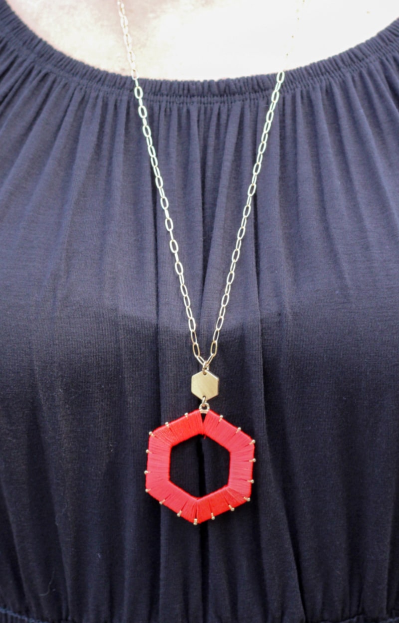 Load image into Gallery viewer, It&#39;s All You Necklace - Red