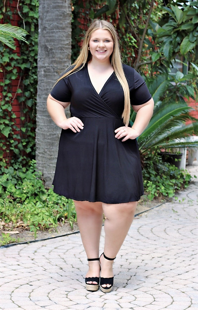 Load image into Gallery viewer, Sincerely Yours Skort Dress - Black