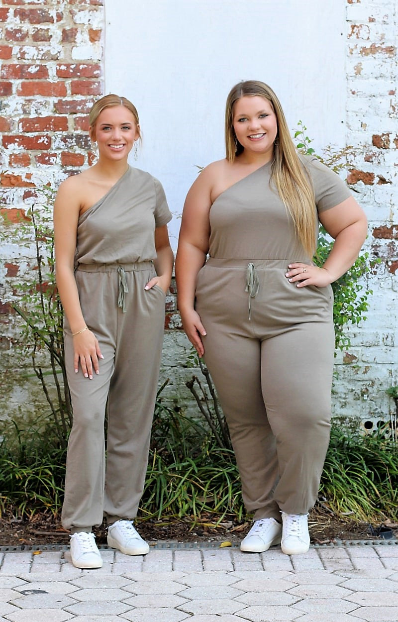 Load image into Gallery viewer, Love Your Charm Jumpsuit - Light Olive