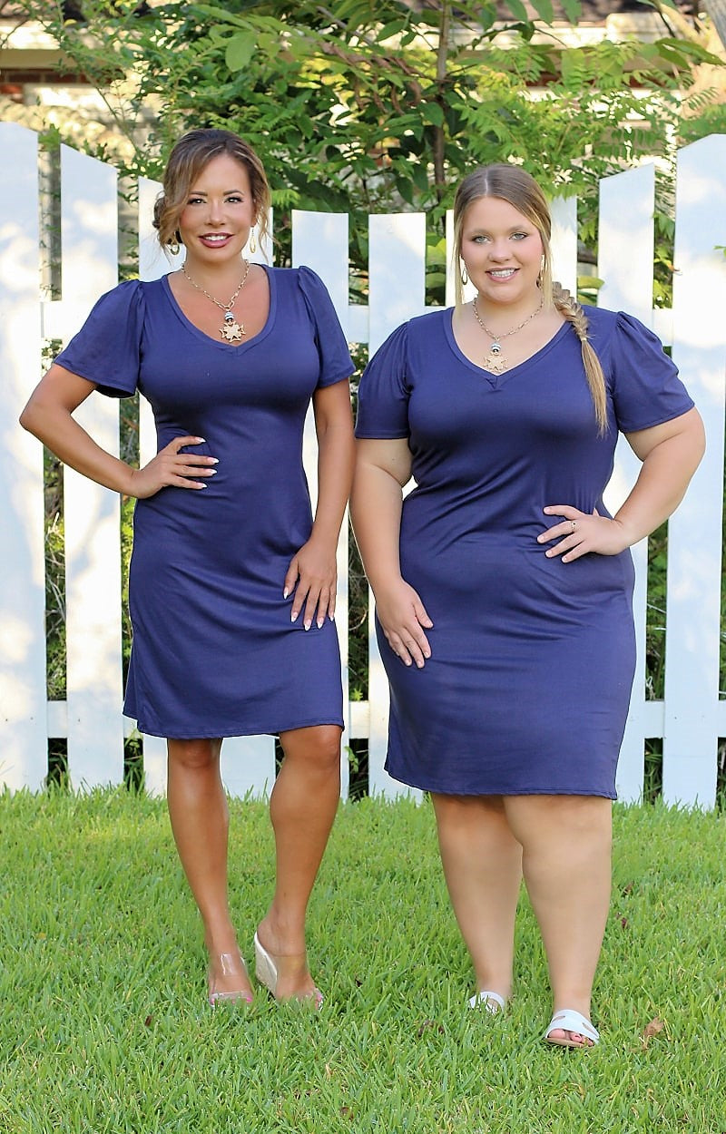 Simple By Design Dress - Navy