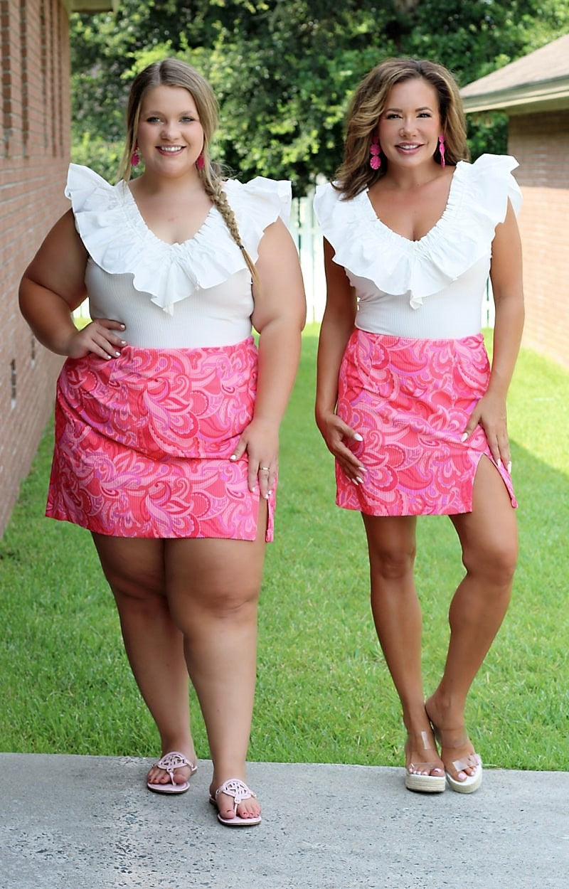 Load image into Gallery viewer, Pink, Paisley, and Perfect Skirt