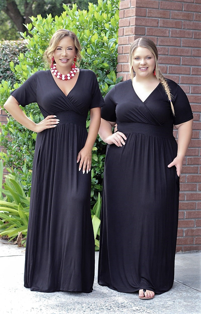 Weighing My Options Maxi Dress - Black