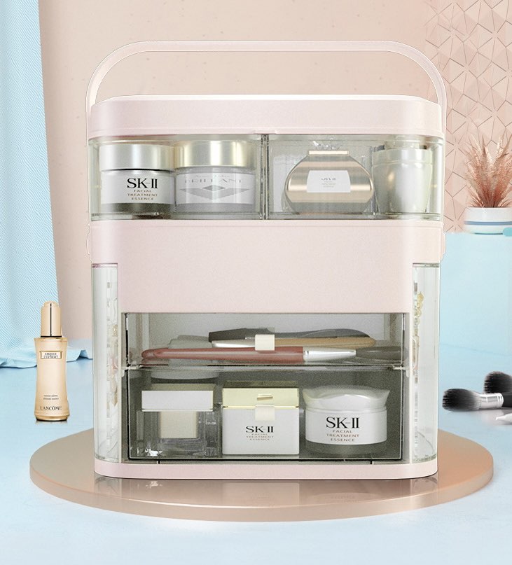 Load image into Gallery viewer, PREORDER: Emerson Beauty Storage in Pink