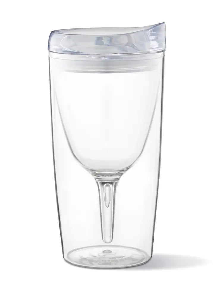 Load image into Gallery viewer, PREORDER: Portable Wine Cup with Acrylic Lid in Clear