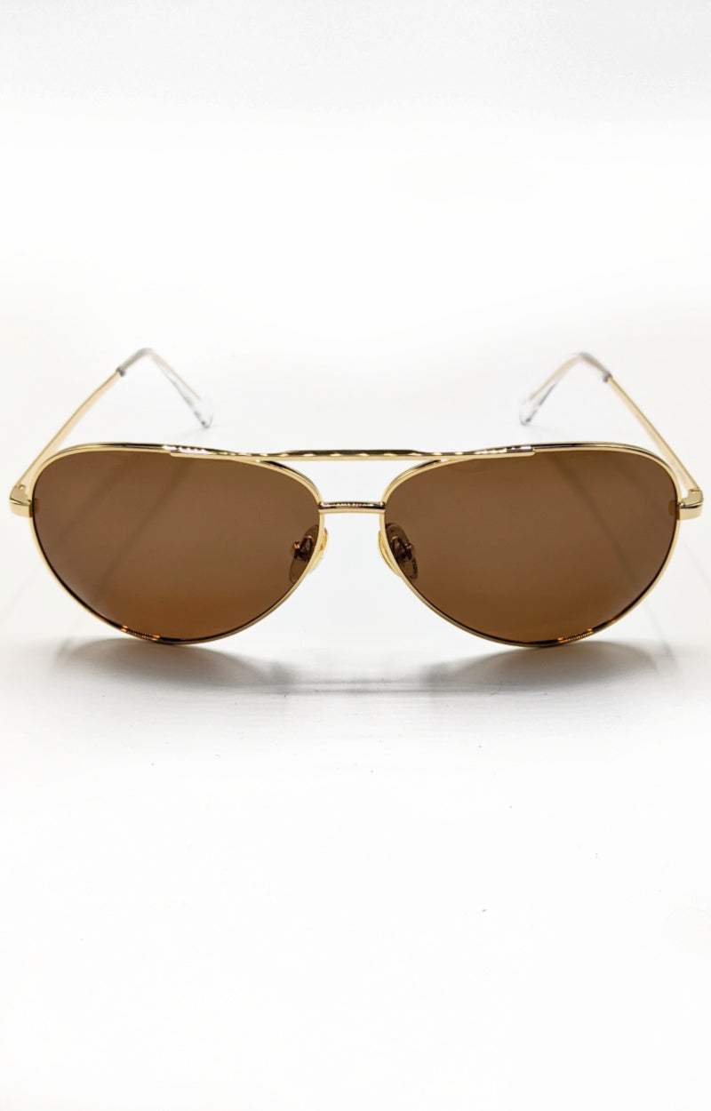 Load image into Gallery viewer, BANBE - The Campbell Sunglasses - Gold/Brown