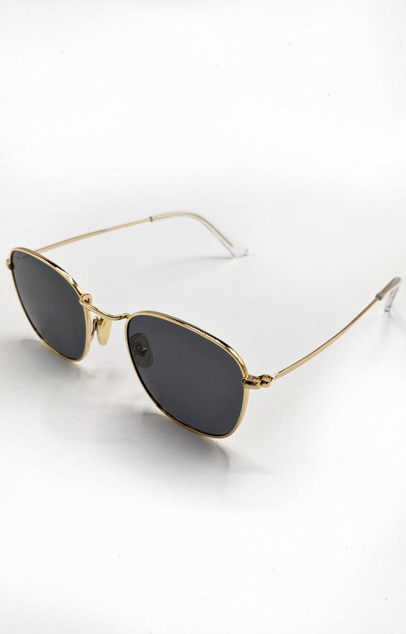 Load image into Gallery viewer, BANBE - The Turlington Sunglasses - Gold/Smoke
