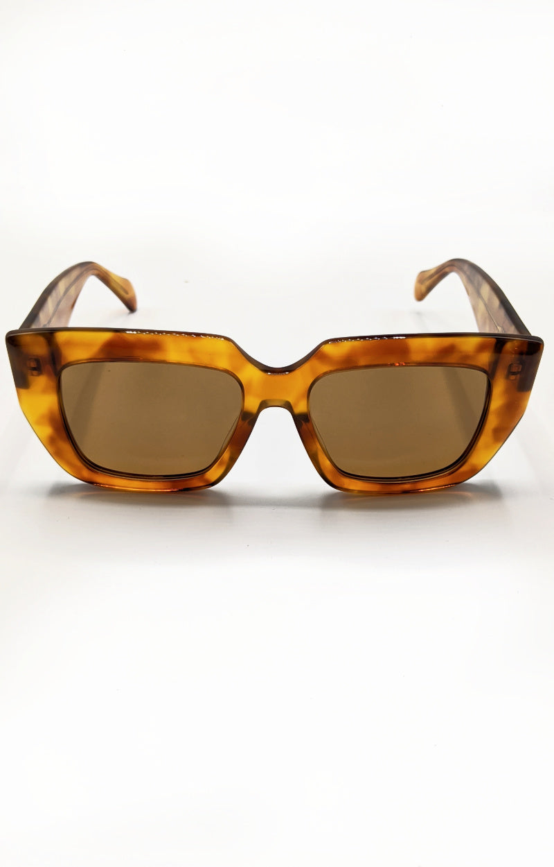 Load image into Gallery viewer, BANBE - The Irina Sunglasses - Honey Tort/Brown