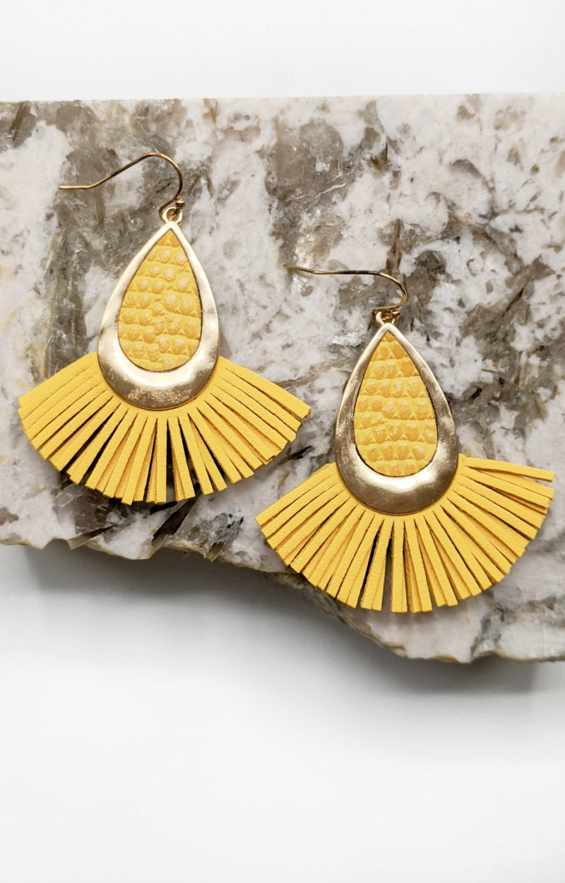 Consider Your Options Earrings - Yellow