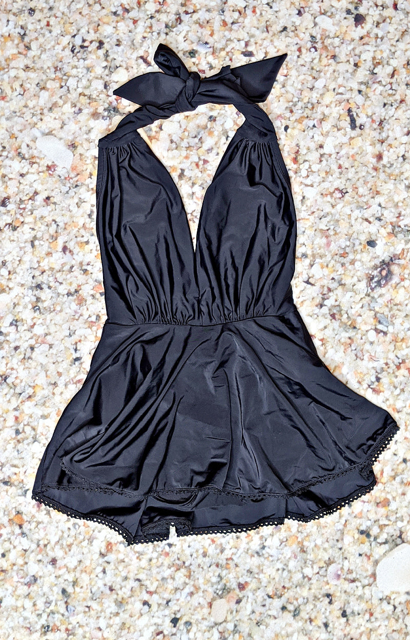 Oasis Babe One Piece Skirted Swimsuit - Black