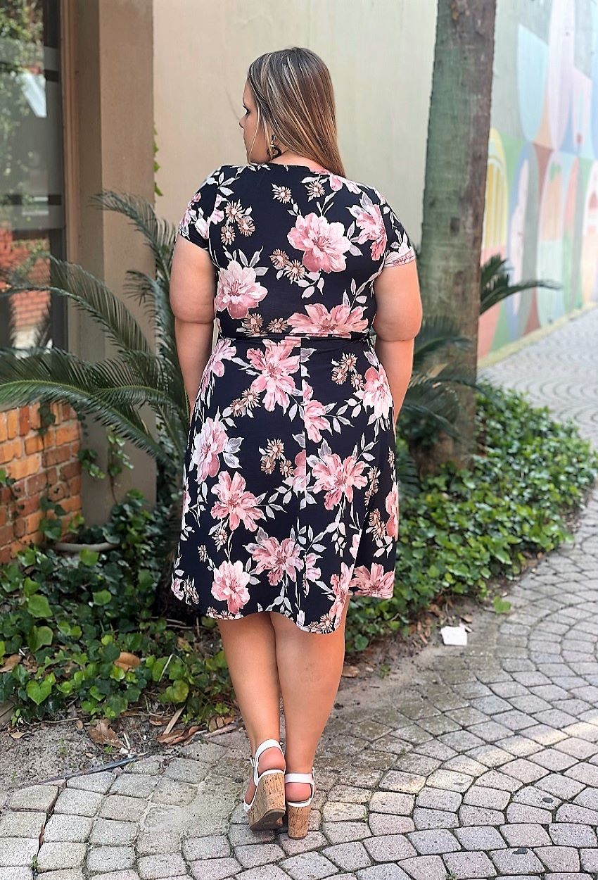 Load image into Gallery viewer, Happiest Days Of All Floral Dress - Black