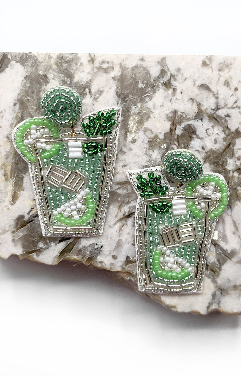 Load image into Gallery viewer, Mint Julep Earrings - Green